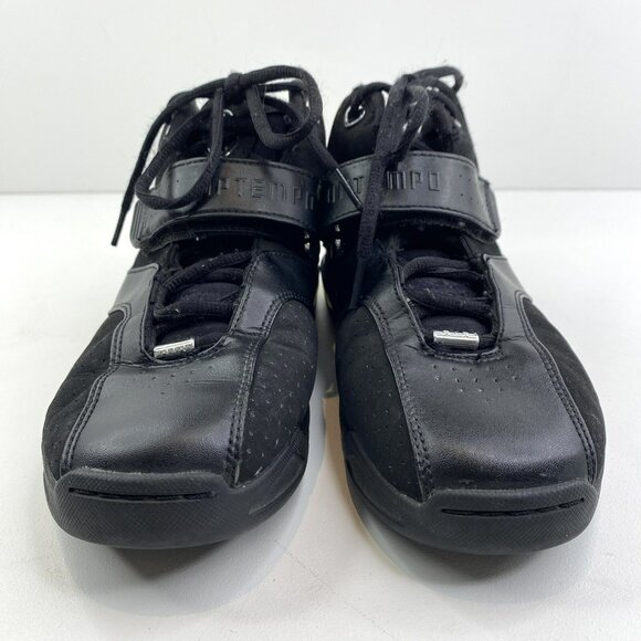 VINTAGE NIKE Shoes Mens Size 7.5 AIR UPTEMPO PREMIER BLACK  307856-001 Sneakers - Picture 2 of 8